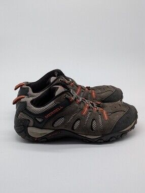 Merrell Crosslander Vent Hiking Shoes Women's Size 7.5 Grey Red Trail